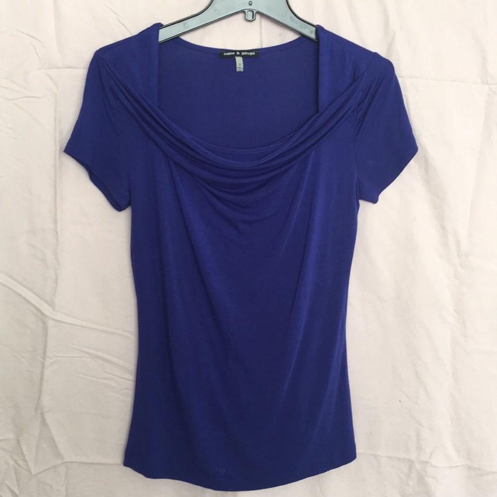 T-shirt With Ruched Neckline